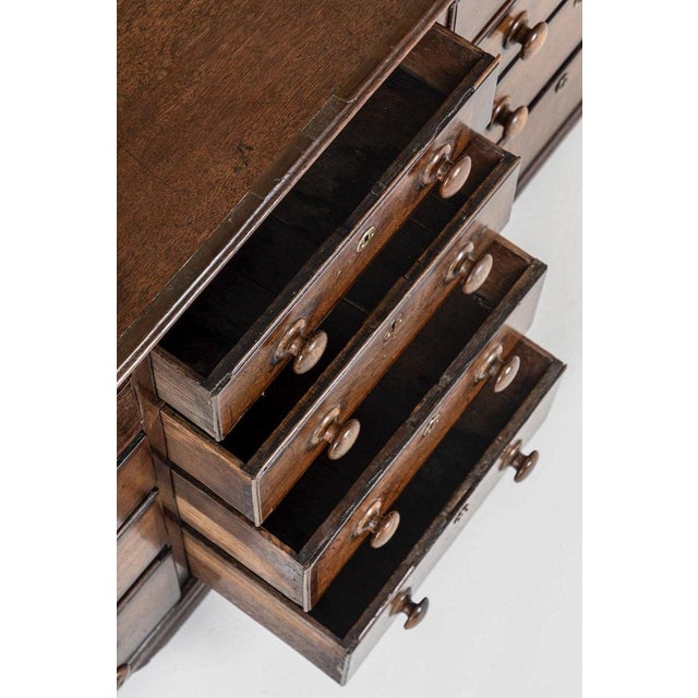 Large Bank of Georgian Oak Drawers For Sale - Image 8 of 13