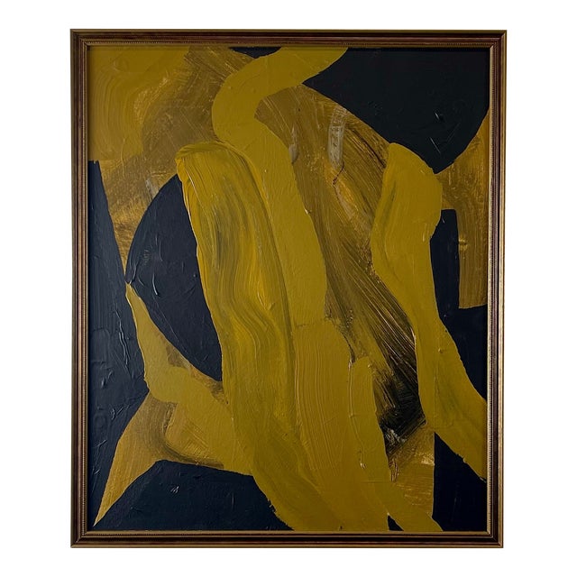 Amber Rise No. 2 – Original Abstract Mixed Media Painting by Murray Duncan For Sale