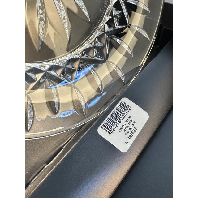 Traditional 1980s Waterford Crystal Lismore Accent Salad Plates – 8", Pattern W101663 - Set of 6 For Sale - Image 3 of 9