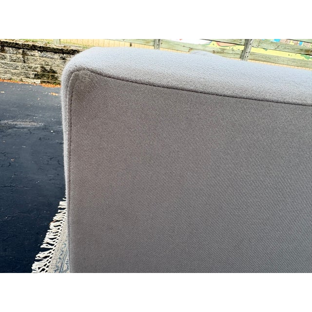 Rh Parisian Track Arm 2-Cushion Sofa 9' | Luxe 44" Depth | Down-Feather Fill | Holland & Sherry Wool Twill | Dove For Sale - Image 12 of 18