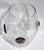 Blenko 1960s Large Blenko Crackle Art Glass Vase Textured Clear Surface Purple Flowers For Sale - Image 4 of 18