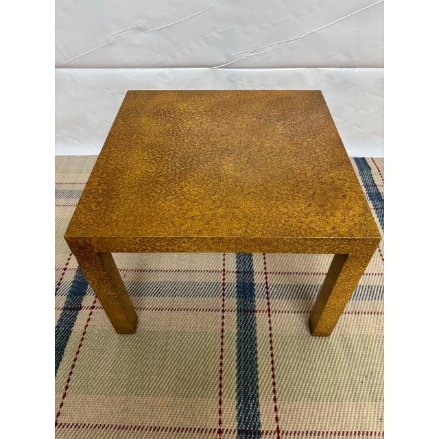 Mid-Century Modern Vintage Heritage Henredon Fine Furniture Parsons Side Table For Sale - Image 3 of 9