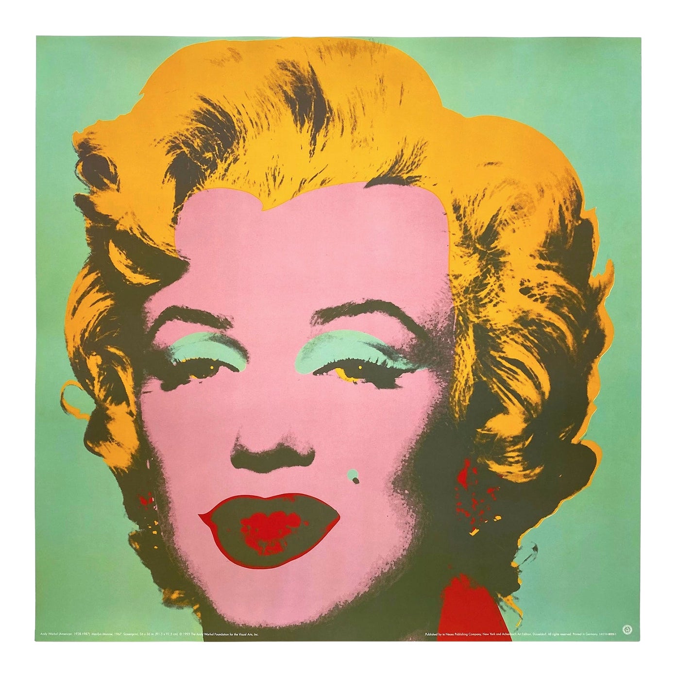 Andy Warhol Foundation Vintage 1993 Lithograph Print Extra Large Pop