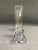 A pair of Miller Rogaska candlesticks. The tall (8") candle holders are designed in a unique thick triangle shape. The...