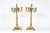 Late 19th century gilt bronze six arms candelabras with exterior design details. Each candelabras measure about 22.5...