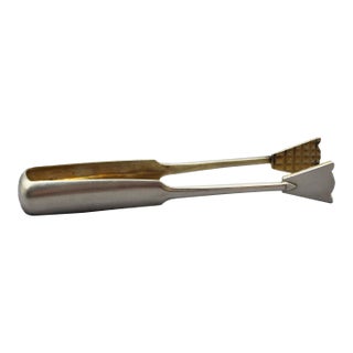 Early 20th Century 875 Standard Silver Ice Tongs 1908-1917 For Sale
