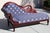 Vintage Swan Sofa Chaise Lounge With Hand-Carved Wood Frame For Sale - Image 4 of 18