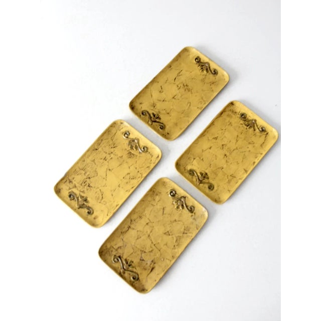 Shabby Chic Vintage Fitz & Floyd Japan Paper Mache Plates Set For Sale - Image 3 of 11