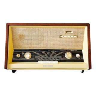 Vintage Tube Radio in Teak from Philips, 1960s For Sale