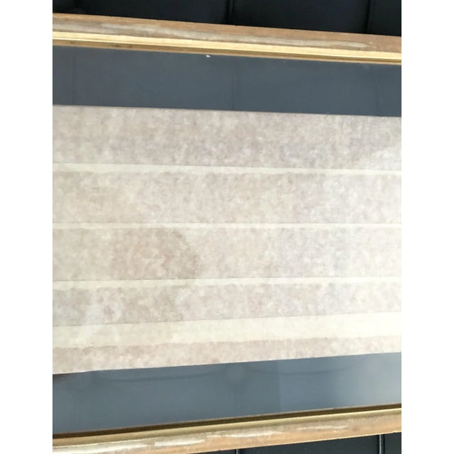 Yellow Early 20th Century Chinese Watercolor Painting, Framed For Sale - Image 8 of 9