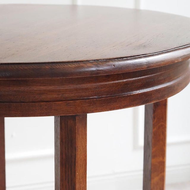 Art Deco Oak Side Table, 1920 For Sale - Image 3 of 7