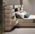Contemporary Modern Italian Upholstered King Bed With Integrated Storage Headboard For Sale - Image 3 of 6