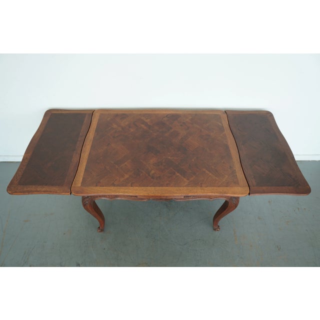 Vintage French Provincial Extendable Dining Table For Sale - Image 9 of 12