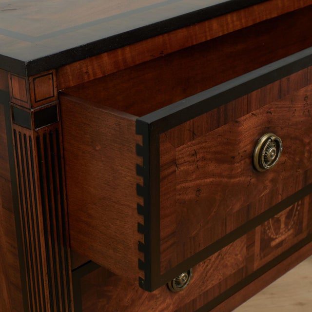 Neoclassical Inlaid Commode or Chest by Lillian August For Sale - Image 13 of 17