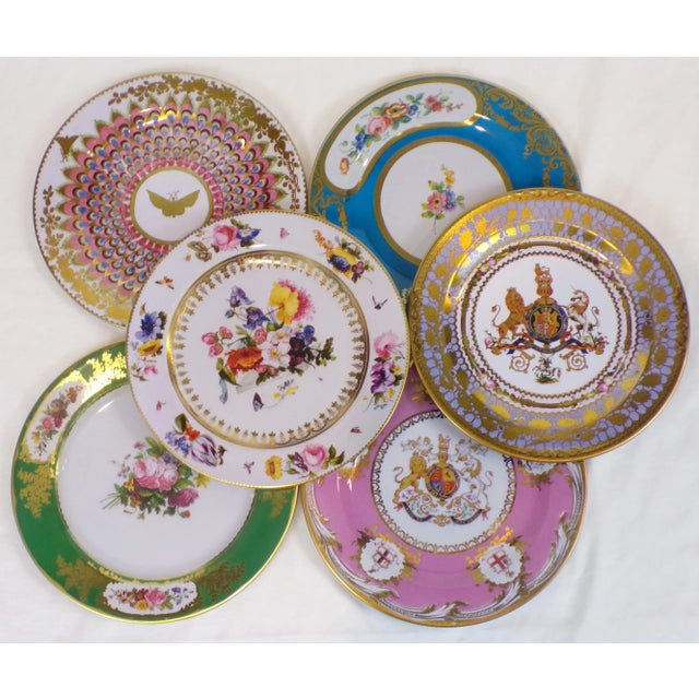 2010s Enamaled Tin English Plates - Set of 6 For Sale - Image 5 of 6