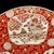 Antique Japanese 18” Large Red / Gold Imari Porcelain Charger Wall Plate W/ Iron Cart Motifs For Sale - Image 4 of 8