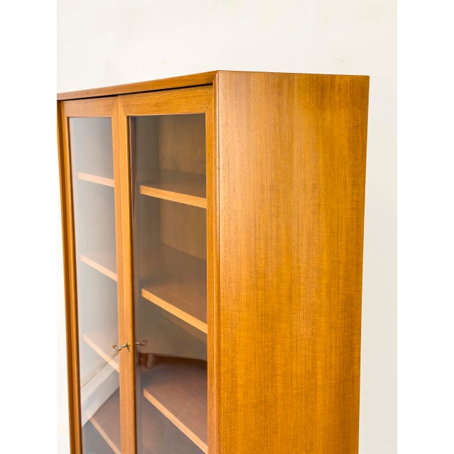 Vintage Teak Cabinet with Glass Doors from WK Möbel, 1970s For Sale - Image 16 of 18