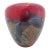 Michael Nourot Red Satin Series Gold Leaf Art Glass Vase Rb 39 91 Mn For Sale