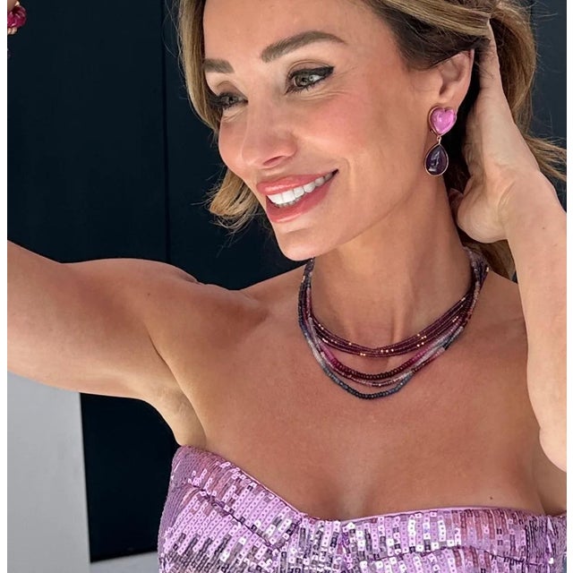 This doublet heart is paired with natural Amethyst. Clip style. Handmade.