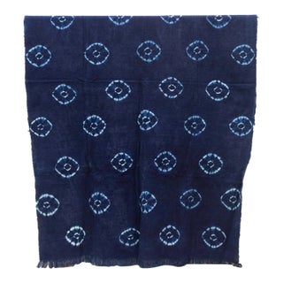 Kente Echo Indigo Mud Cloth For Sale