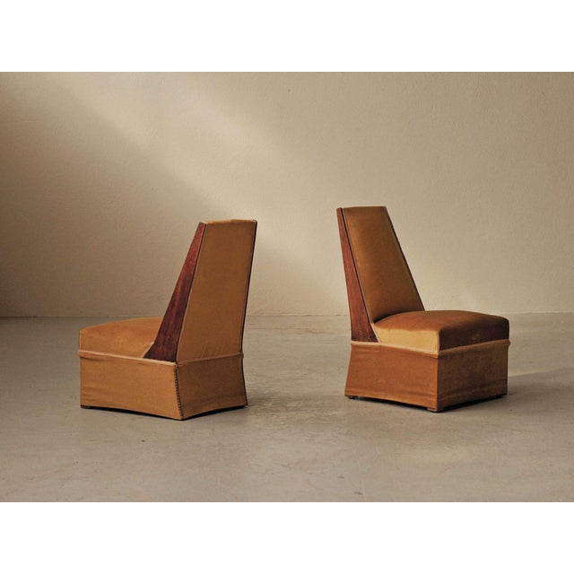 Art Deco Slipper Chairs, 1930, Set of 2 For Sale - Image 14 of 14