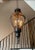 American Vintage Tapered Metal 7 Light Round Lantern Pendant Light For Sale - Image 3 of 11