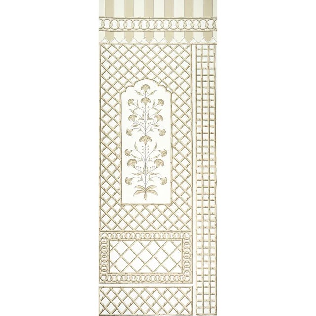 Schumacher Schumacher x Marie-Anne Oudejans Bamboo Trellis Panel A in Neutral For Sale - Image 4 of 4