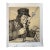 1940s Original Signed Graphite Illustration of Elderly Carriage Driver 10.75 × 12.75 In. For Sale