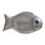 Vintge C. 1975 Arthur Court Fish Serving Tray With Agate Green Eye For Sale