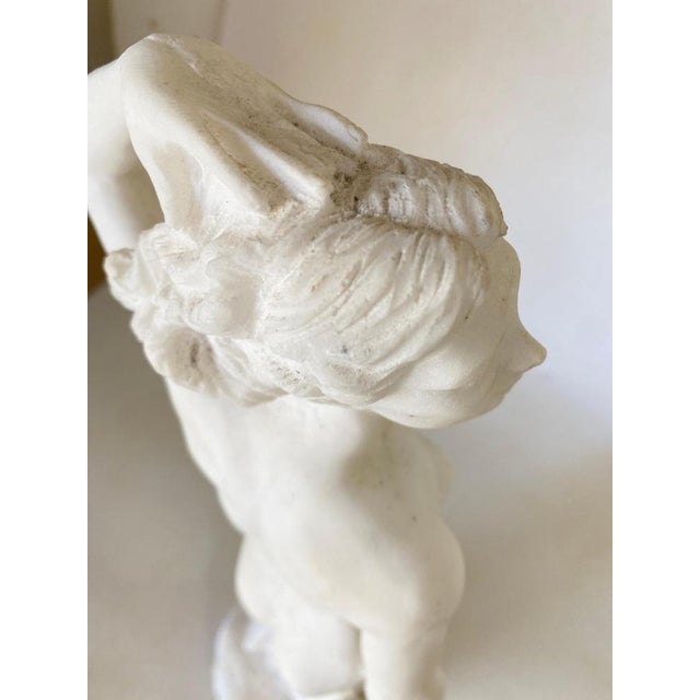 Female Figurine in Marble Powder, France, 20th Century For Sale - Image 11 of 18