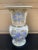 Late 20th-Century Chinoiserie Blue, White and Gold Porcelain Vase For Sale - Image 9 of 10