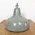 Industrial Grey Enamel Factory Pendant Lamp, 1960s For Sale - Image 11 of 18