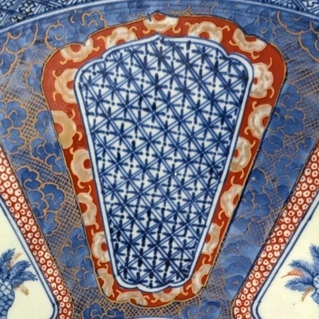 Early 19th Century Early 19th Century Large Japanese Late Edo Period Blue Imari Charger For Sale - Image 5 of 8