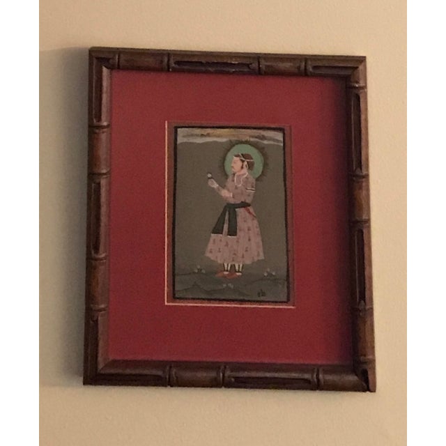 Indian Art in Bamboo Frame Chairish