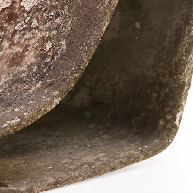 Stone Rare French Cast Stone Loop Chair Designed Attributed to Willy Guhl, C. 1970 For Sale - Image 7 of 7