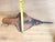 19th-Century Primitive Wood, Leather & Iron Fireplace Bellows With Studded Folk Art Decoration Antique 19th-century hand-...