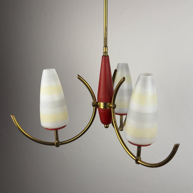 Mid-Century Chandelier from Stilnovo, Italy, 1940s-1950s For Sale - Image 11 of 18