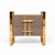 Contemporary Taupe Glass Two-Drawer Nightstands with Architectural Brass Frames from Justfurnituress SRL, Set of 2 For Sale - Image 3 of 10