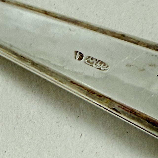 Persian Estate Silver Large Pastry Server For Sale - Image 9 of 9