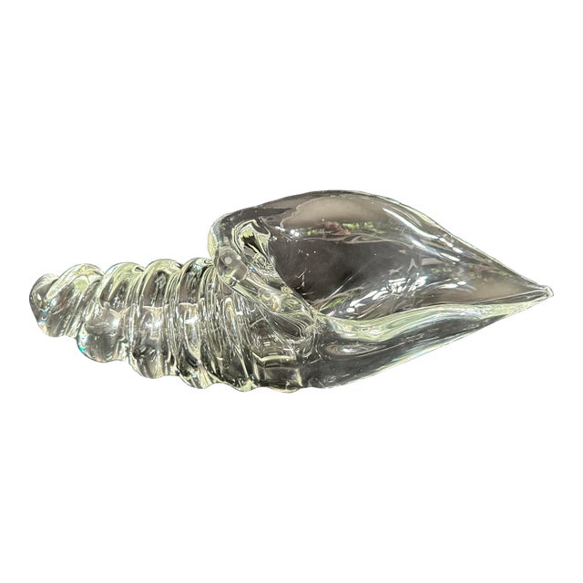 Mid 20th Century Licio Zanetti Sea Shell Sculpture Glass Murano Italy Signed For Sale