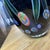 Large Amethyst Blown Art Glass Vase With Millefiori Floral Murrine, 13" For Sale - Image 11 of 11