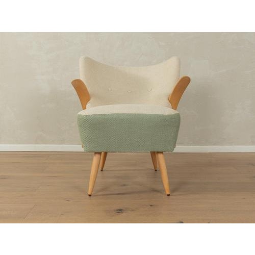 Mid-Century Two Tone Beech Armchair For Sale - Image 4 of 9