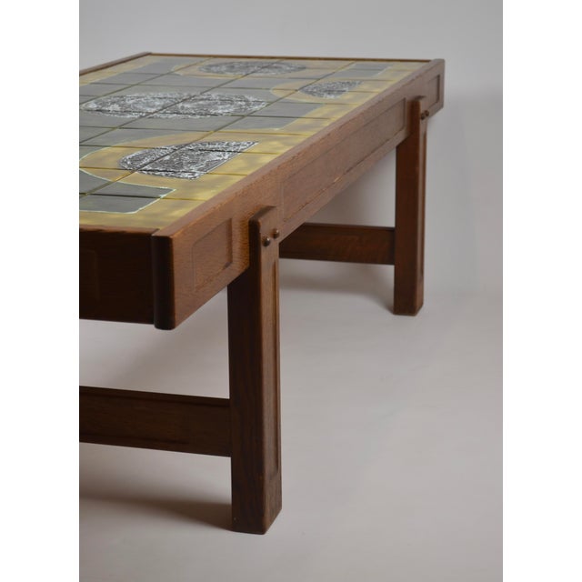 Mid-Century Modern Ceramic Coffee Table by Jean Dasti, Vallauris, France, 1950s For Sale - Image 3 of 18