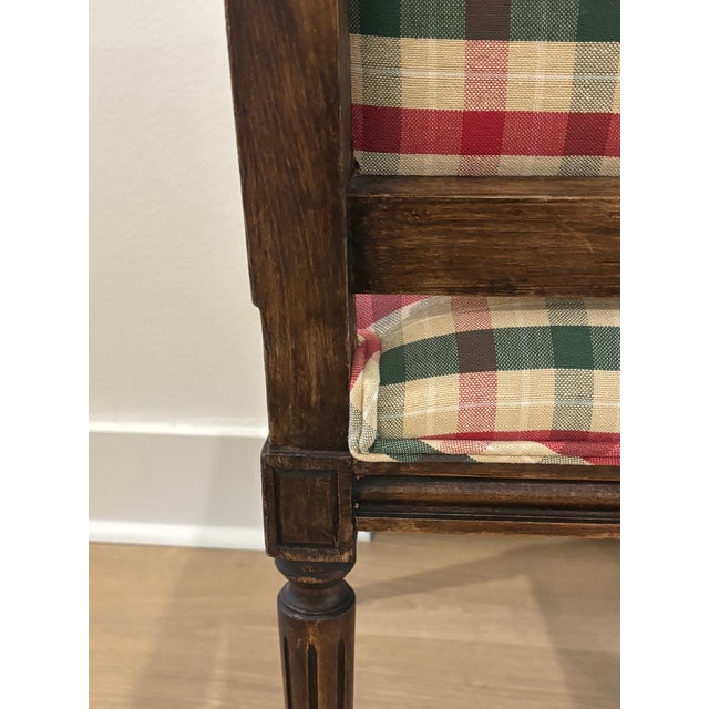 Early 20th Century French Louis XVI Style Square Back Hand-Carved Wood Armchairs - A Pair For Sale - Image 10 of 18