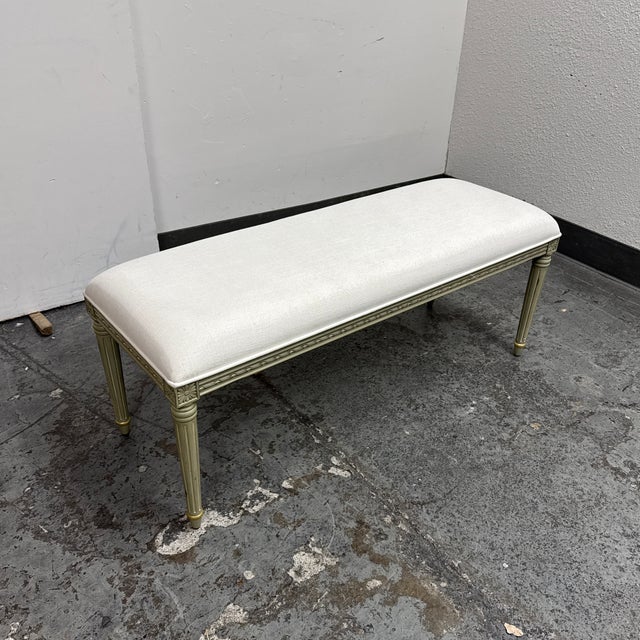 Traditional Frontgate Etienne Bench For Sale - Image 3 of 12