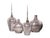 Venetia Ebony Glass Bottle with Aluminium Spired Lid - Short For Sale - Image 9 of 11