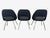 Early 2000s Charcoal Gray and Cream Executive Chairs by Saarinen for Knoll- A Set For Sale In Miami - Image 6 of 12