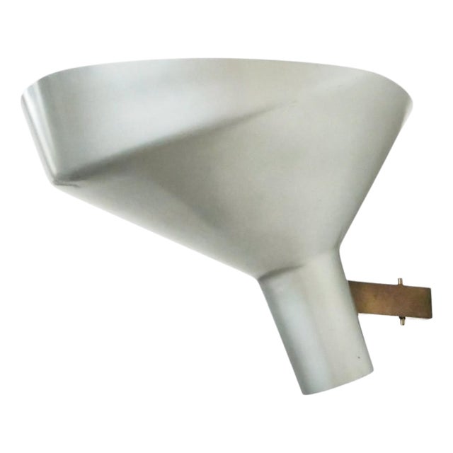 Model 225 Sconce in Aluminum and Brass by Gino Sarfatti for Arteluce, 1957 For Sale