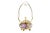 Gold-Plated Silver and Murano Glass Bonbonniere with Floral Motifs Embossing and Spherical Feet For Sale - Image 10 of 10