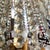 1940s Empire-Style Brass and Glass 12-Light Chandelier For Sale - Image 9 of 9